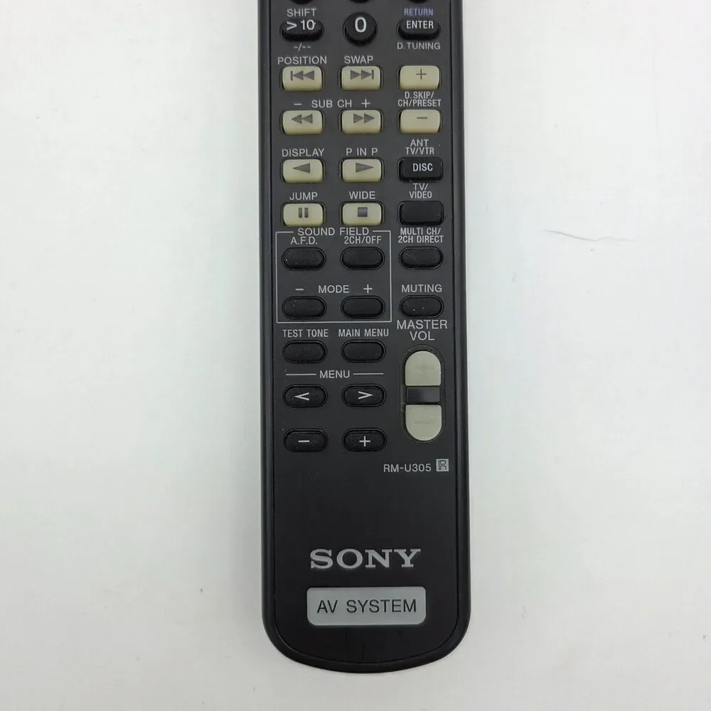 Sony RM-U305 AV System Remote Control Genuine OEM Receiver Amplifier Tested
